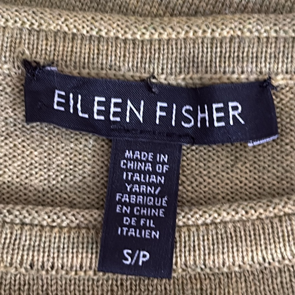Eileen Fisher 100% Merino Wool Italian Yard Boxy Relaxed Fit Sweater -Size Small View 4